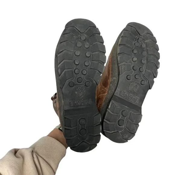 Timberland Boots Women’s 9M Euro Hiker Brown FULL GRAIN LEATHER Ankle Hiking - Picture 11 of 11